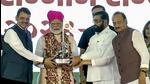 **EDS: SCREENGRAB VIA PM INDIA WEBSITE** Washim: Prime Minister Narendra Modi being felicitated by Maharashtra Chief Minister Eknath Shinde and Deputy Chief Ministers Devendra Fadnavis and Ajit Pawar during the launch of agricultural and animal husbandry sector initiatives, in Washim district, Maharashtra, Saturday, Oct. 5, 2024. (PTI Photo) (PTI10_05_2024_000132B) (PTI) **EDS: SCREENGRAB VIA PM INDIA WEBSITE** Washim: Prime Minister Narendra Modi being felicitated by Maharashtra Chief Minister Eknath Shinde and Deputy Chief Ministers Devendra Fadnavis and Ajit Pawar during the launch of agricultural and animal husbandry sector initiatives, in Washim district, Maharashtra, Saturday, Oct. 5, 2024. (PTI Photo) (PTI10_05_2024_000132B) (PTI)