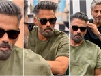Suniel Shetty, at 63, showcases a trendy new haircut.(Instagram/@aalimhakim) Suniel Shetty, at 63, showcases a trendy new haircut.(Instagram/@aalimhakim)