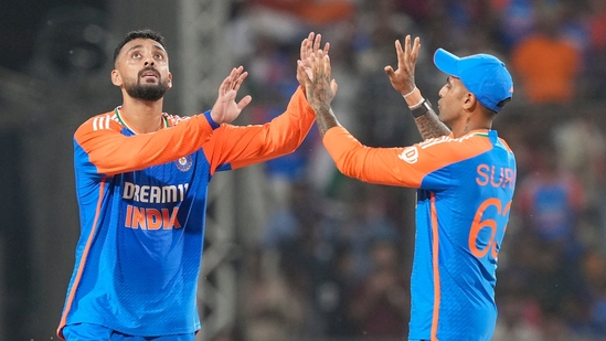 Varun Chakravarthy, playing his first match for India since the 2021 T20 World Cup, returned figures of 3/31. Arshdeep was the player of the match for his 3/14 in 3.5 overs as he took the last Bangladesh wicket with the last ball of the 20th over. The visitors were all out for 127. (PTI)