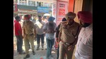 17 shots fired, assailants drop a letter in shop demanding money (HT Photo) 17 shots fired, assailants drop a letter in shop demanding money (HT Photo)