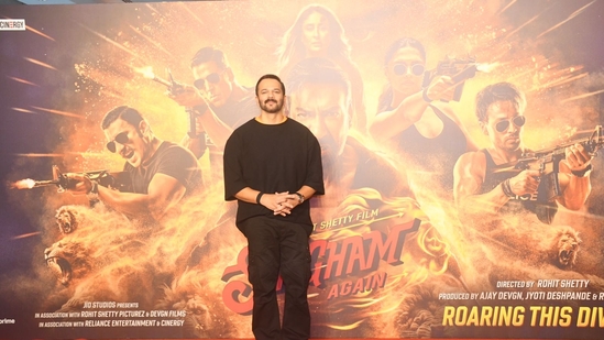 Director Rohit Shetty at the launch event. This is his fourth film in the franchise.