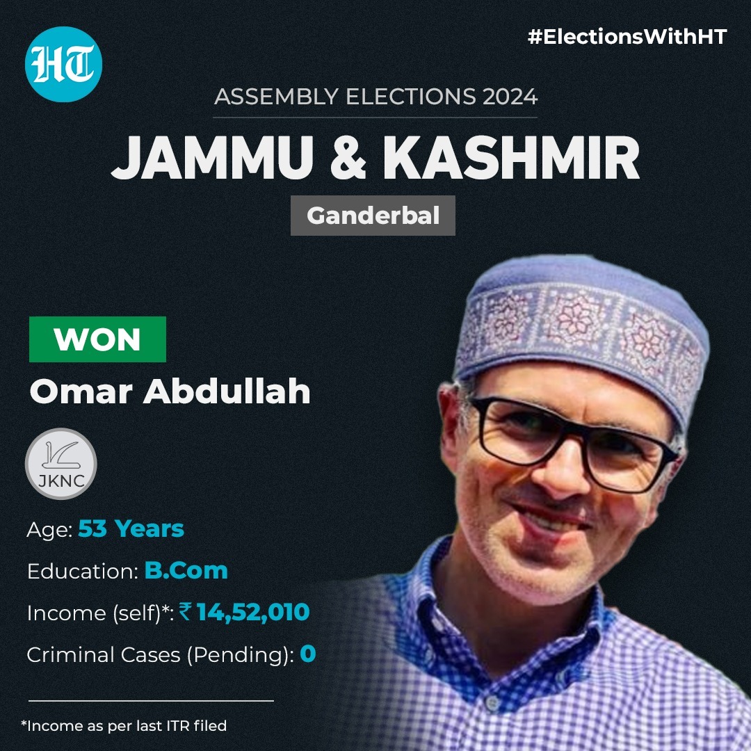Ganderbal has long been a National Conference stronghold, electing three generations of the Abdullah family. Ganderbal has long been a National Conference stronghold, electing three generations of the Abdullah family.