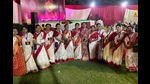The all- women team of Subhash Talkatora Durga Puja Committee leading this year’s Durga Puja (Sourced) The all- women team of Subhash Talkatora Durga Puja Committee leading this year’s Durga Puja (Sourced)