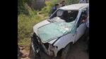 The ill-fated car that plunged into a canal in Kaithal on Saturday. (HT Photos) The ill-fated car that plunged into a canal in Kaithal on Saturday. (HT Photos)