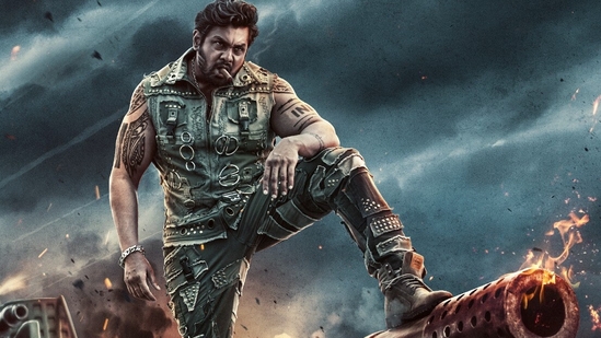 Martin review: Dhruva Sarja plays an IRS officer called Arjun and the titular Martin in the film. Martin review: Dhruva Sarja plays an IRS officer called Arjun and the titular Martin in the film.