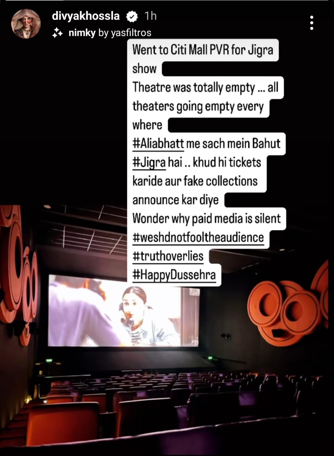 Her Insta Story. Her Insta Story.