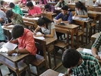 Unlike the last exam that took place in a CBT+ pen and paper mode, the re-test was held only in computer-based test (CBT) mode.(HT file) Unlike the last exam that took place in a CBT+ pen and paper mode, the re-test was held only in computer-based test (CBT) mode.(HT file)