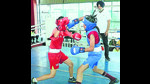 Boxing players during a practice session at a boxing academy at Chakar in Jagraon, Ludhiana, on Thursday. (HT Photo) Boxing players during a practice session at a boxing academy at Chakar in Jagraon, Ludhiana, on Thursday. (HT Photo)