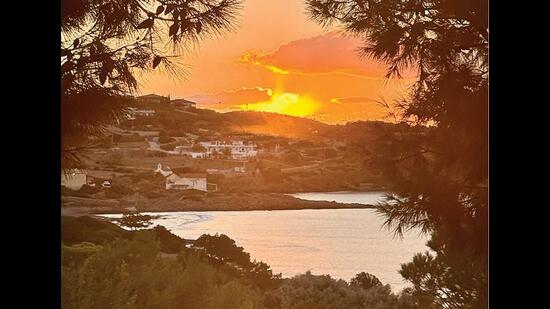 Half an hour away from the Athens Riviera is Cape Sounion, where you can visit the Temple of Poseidon. (VIR SANGHVI) Half an hour away from the Athens Riviera is Cape Sounion, where you can visit the Temple of Poseidon. (VIR SANGHVI)