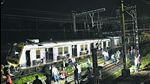 Commuters were forced to jump on to the tracks and walk to the nearest station as trains were bunching one behind the other. (Pramod Tambe) Commuters were forced to jump on to the tracks and walk to the nearest station as trains were bunching one behind the other. (Pramod Tambe)