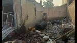Four people were killed when their house collapsed following a cylinder blast in Faridabad’s Bhakri village, early on Friday morning. (PARVEEN KUMAR/HT PHOTO) Four people were killed when their house collapsed following a cylinder blast in Faridabad’s Bhakri village, early on Friday morning. (PARVEEN KUMAR/HT PHOTO)