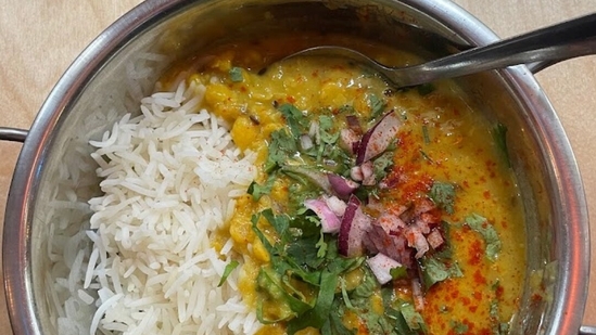 Nalini Unagar, a food blogger, shared a photo of her food on X and said that she was proud to be a vegetarian.(X/NalinisKitchen) Nalini Unagar, a food blogger, shared a photo of her food on X and said that she was proud to be a vegetarian.(X/NalinisKitchen)