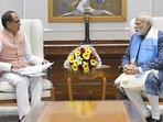 Shivraj Singh Chouhan with PM Narendra Modi. Shivraj Singh Chouhan with PM Narendra Modi.