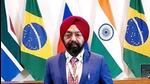 Vikramjit Singh Sahney. (Image posted on X by Vikramjit Singh MP) Vikramjit Singh Sahney. (Image posted on X by Vikramjit Singh MP)