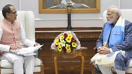 Shivraj Singh Chouhan with PM Narendra Modi. Shivraj Singh Chouhan with PM Narendra Modi.