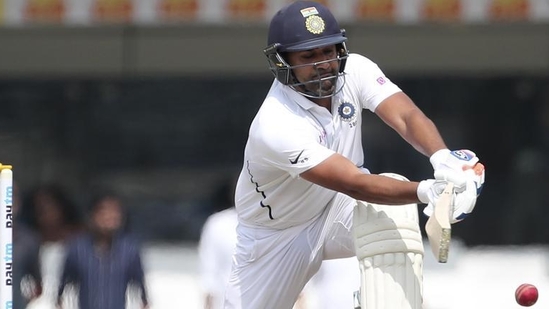 Rohit Sharma plays a shot during the first day of the third Test match against South Africa in Ranchi.(AP Photo) Rohit Sharma plays a shot during the first day of the third Test match against South Africa in Ranchi.(AP Photo)