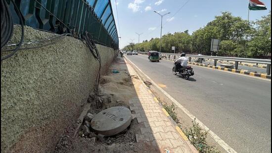 (Representative Image) Sectors 37C and 37D lack a stormwater drainage system, leading to severe waterlogging during heavy rains, said officials. (HT Archive) (Representative Image) Sectors 37C and 37D lack a stormwater drainage system, leading to severe waterlogging during heavy rains, said officials. (HT Archive)