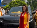 Nushrratt Bharuccha made her acting debut with Jai Santoshi Maa. Nushrratt Bharuccha made her acting debut with Jai Santoshi Maa.