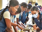 Some students complained of difficulty in breathing and eye irritation while others felt a sudden nausea, triggering panic in the school. (File)(PTI) Some students complained of difficulty in breathing and eye irritation while others felt a sudden nausea, triggering panic in the school. (File)(PTI)