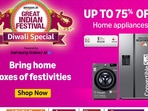 Revamp your space with the best offers on large appliances at the Amazon Great Indian Festival Diwali Sale! Revamp your space with the best offers on large appliances at the Amazon Great Indian Festival Diwali Sale!