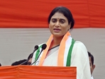 The alleged property dispute between YSR Congress party president YS Jagan Mohan Reddy and his sister Y S Sharmila continues to escalate.(HT photo) The alleged property dispute between YSR Congress party president YS Jagan Mohan Reddy and his sister Y S Sharmila continues to escalate.(HT photo)