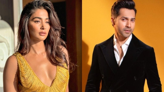 Pooja Hegde and Varun Dhawan Pooja Hegde and Varun Dhawan