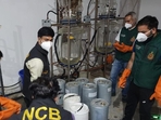 NCB said the raid was conducted following information that a laboratory had been established in the NCR for production of synthetic drugs NCB said the raid was conducted following information that a laboratory had been established in the NCR for production of synthetic drugs