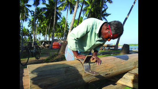 Image from Boat Builders of Coromandel. “Our second book came to us – three researchers associated with the French Institute of Pondicherry, who were working on technology, craft, history, to do with boat building in India came to us with their findings – of this amazing boat yard near Cuddalore, not far from Pondicherry, where a group of fishers-turned-marine carpenters were building huge wooden freight boats with bare hands, and simple tools.” (Tara Books) Image from Boat Builders of Coromandel. “Our second book came to us – three researchers associated with the French Institute of Pondicherry, who were working on technology, craft, history, to do with boat building in India came to us with their findings – of this amazing boat yard near Cuddalore, not far from Pondicherry, where a group of fishers-turned-marine carpenters were building huge wooden freight boats with bare hands, and simple tools.” (Tara Books)
