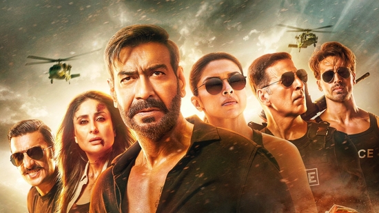 Singham Again review; The film stars Ajay Devgn, Kareena Kapoor, Akshay Kumar, Ranveer Singh, Tiger Shroff and Deepika Padukone. Singham Again review; The film stars Ajay Devgn, Kareena Kapoor, Akshay Kumar, Ranveer Singh, Tiger Shroff and Deepika Padukone.