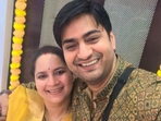 Singer Amit Mishra with sister Sushma Mishra Singer Amit Mishra with sister Sushma Mishra