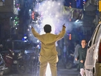 People burn firecrackers on the occasion of Diwali at Pandav Nagar area in New Delhi on Thursday. (RAJ K RAJ /HT PHOTO)(HT_PRINT) People burn firecrackers on the occasion of Diwali at Pandav Nagar area in New Delhi on Thursday. (RAJ K RAJ /HT PHOTO)(HT_PRINT)