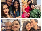 Sonu Nigam and (right) Dr Palash Sen with their sisters Sonu Nigam and (right) Dr Palash Sen with their sisters