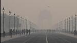 A layer of smog on a cold morning at Kartavya Path. (Arvind Yadav/HT Photo) A layer of smog on a cold morning at Kartavya Path. (Arvind Yadav/HT Photo)