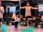 In her latest Instagram post, Shilpa Shetty showcases a yoga session with her daughter, focusing on Surya Namaskar. (Instagram/@theshilpashetty) In her latest Instagram post, Shilpa Shetty showcases a yoga session with her daughter, focusing on Surya Namaskar. (Instagram/@theshilpashetty)