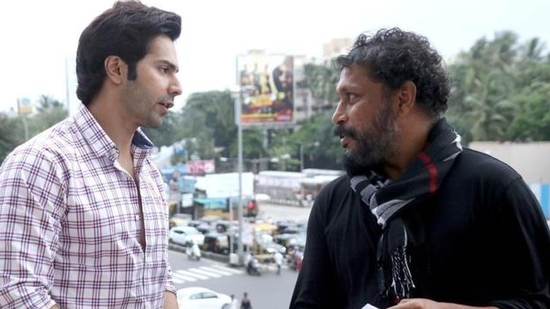 Varun Dhawan and Shoojit Sircar on the sets of October. Varun Dhawan and Shoojit Sircar on the sets of October.