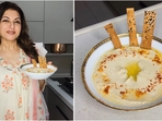 Bhagyashree shares healthy hummus recipe for nutritious snacking(Instagram/@bhagyashree.online) Bhagyashree shares healthy hummus recipe for nutritious snacking(Instagram/@bhagyashree.online)