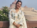 Divya Dutta at Marine Drive near Gomti Riverfront in Lucknow. Divya Dutta at Marine Drive near Gomti Riverfront in Lucknow.