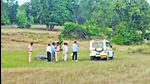 Officials inspect the site where an elephant was found dead on October 30. (PTI) Officials inspect the site where an elephant was found dead on October 30. (PTI)