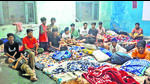 Some of the athletes in a classroom at a government school n Ludhiana on Friday. (HT photo) Some of the athletes in a classroom at a government school n Ludhiana on Friday. (HT photo)