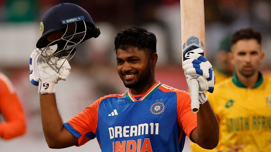 Suryakumar then fell at the end of an extraordinarily long over filled with extras from Patrick Kruger after which Tilak Varma stood with Samson as he raised his century. Samson raced to his century in just 47 balls and his innings included seven fours and a whopping 10 sixes. He had scored 111 in 47 balls in India's last T20I and is thus the first from the country to score centuries in consecutive matches in the format. (AFP)