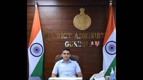 New Gurugram deputy commissioner Ajay Kumar assumed charge on Thursday. (HT PHOTO) New Gurugram deputy commissioner Ajay Kumar assumed charge on Thursday. (HT PHOTO)