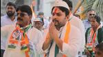 Congress leader and MLA Vishwajeet Kadam has been campaigning for Prithviraj Patil. (HT PHOTO) Congress leader and MLA Vishwajeet Kadam has been campaigning for Prithviraj Patil. (HT PHOTO)