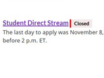 The official website canada.ca mentions that the last date to apply for SDS was November 8, 2024. The official website canada.ca mentions that the last date to apply for SDS was November 8, 2024.