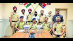 The accused in the custody of the police in Ludhiana on Sunday. (HT Photo) The accused in the custody of the police in Ludhiana on Sunday. (HT Photo)