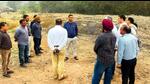 Amit Kumar during inspection of dump site in Chandigarh on Tuesday. (HT Photo) Amit Kumar during inspection of dump site in Chandigarh on Tuesday. (HT Photo)