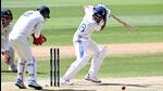 Dhruv Jurel plays a shot on the third day of the unofficial Test between India A and Australia A at the Melbourne Cricket Ground in Melbourne. (AFP) Dhruv Jurel plays a shot on the third day of the unofficial Test between India A and Australia A at the Melbourne Cricket Ground in Melbourne. (AFP)
