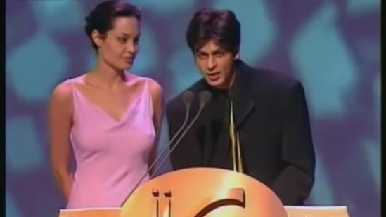 Shah Rukh Khan and Angelina Jolie once shared the stage at the International Indian Film Academy Awards (IIFA) in 2000. The duo walked onto the stage together, holding each other's hands, and presented the award for the best female actor. 