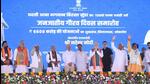 PM Modi was addressing a function organised on the 150th birth anniversary of legendary freedom fighter Birsa Munda. (HT photo) PM Modi was addressing a function organised on the 150th birth anniversary of legendary freedom fighter Birsa Munda. (HT photo)