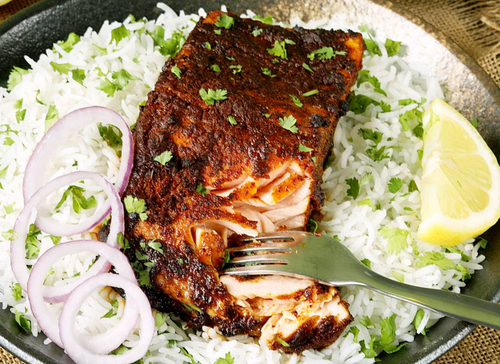 Tandoori salmon Tandoori salmon