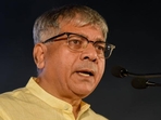 Prakash Ambedkar's VBA is contesting 199 seats.. (HT FILE) Prakash Ambedkar's VBA is contesting 199 seats.. (HT FILE)